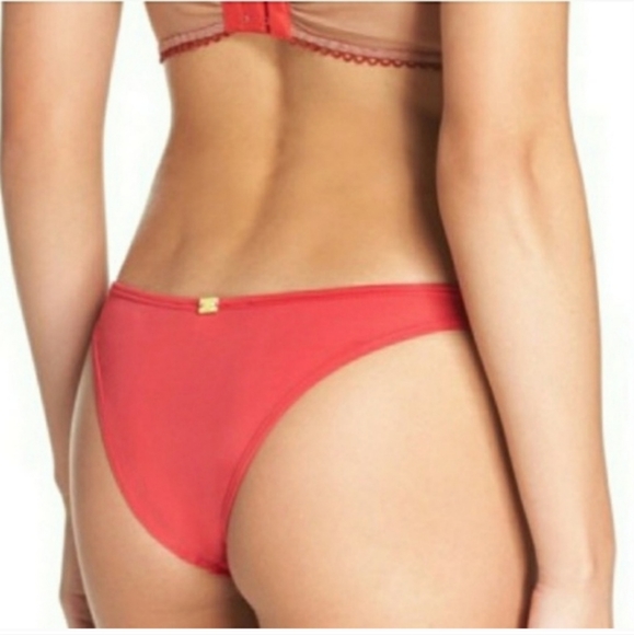 🍒NWT🍒 FOR LOVE & LEMONS XMAS BRA + PANTY SET - Picture 6 of 10